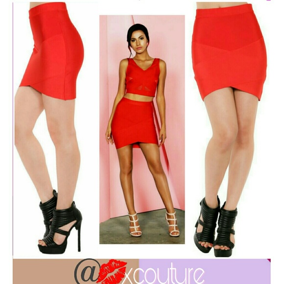 COUTURE MINI SKIRT/AUTHENTIC BANDAGE - Picture 1 of 8